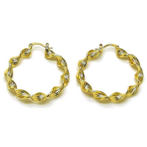 Argolla Mediana 02.170.0568.40 Oro Laminado, Mate, Dorado