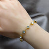 Pulsera Elegante 03.63.22125.08 Acero Inoxidable, con Cristal Blanca, Pulido, Dorado