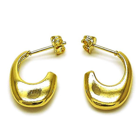 Arete Dormilona 02.213.0827 Oro Laminado, Pulido, Dorado
