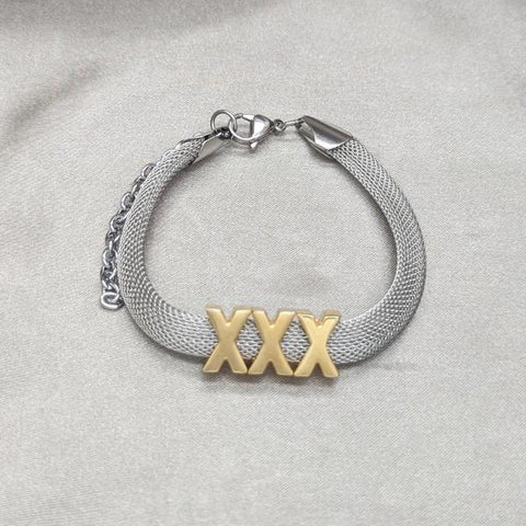 Pulsera Elegante 03.63.22133.09 Acero Inoxidable, Pulido, Dos Tonos