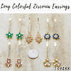 Kit Surtido de 33 Aretes Largos con Zirconia de Colores de Oro Laminado al por mayor — SKU 139488