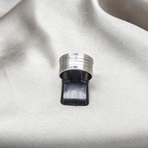 Anillo de Hombre 01.63.0655.06 Acero Inoxidable, Pulido Negro, Acero