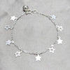 Pulsera Elegante 03.409.0163.07 Plata Rodinada, Diseño de Estrella, Pulido, Plateado