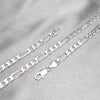 Gargantilla Básica 04.420.0010.24 Plata Rodinada, Diseño de Figaro, Pulido, Plateado