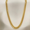 Gargantilla Básica 5.223.012.30 Oro Laminado, Diseño de Miami Cubana, Pulido, Dorado