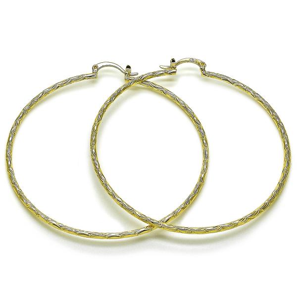 Argolla Extra Grande 02.170.0573.70 Oro Laminado, Diamantado, Dorado