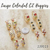 Kit Surtido de 35 Argollas Huggies con Zirconia de Colores de Oro Laminado al por mayor — SKU 139515