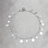 Tobillera Elegante 03.409.0042.10 Plata Rodinada, Diseño de Estrella y Bola, Diseño de Estrella, Pulido, Plateado