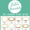 Kit Surtido de 20 Pulseras para Dama al por mayor — SKU 132084