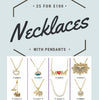 Kit Surtido de 25 Collares con Dijes al por mayor — SKU 132090