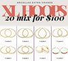 Kit Surtido de 20 Argollas Extra Grandes al por mayor — SKU 132088