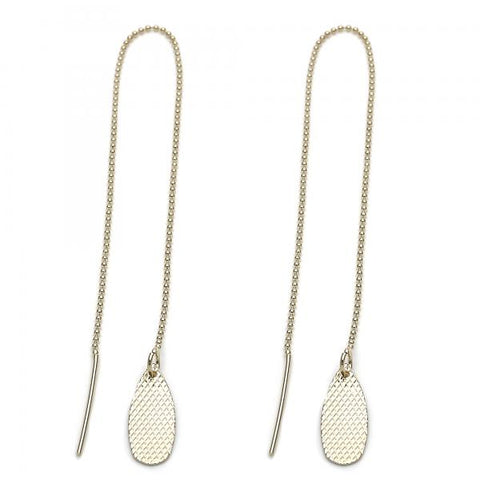 Arete Violador 5.115.011 Oro Laminado, Diseño de Gota, Dorado