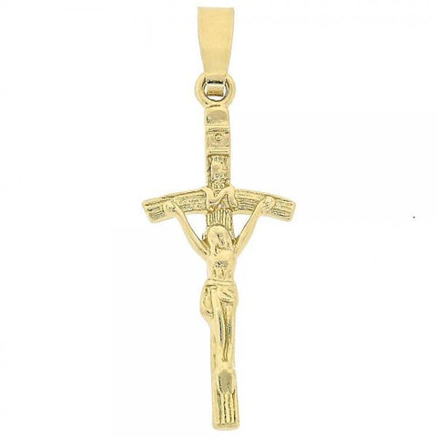 Dije Religioso 5.192.020 Oro Laminado, Diseño de Crucifijo, Dorado