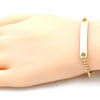 Pulsera con Placa 03.63.1841.08 Oro Laminado, Pulido, Dorado