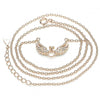 Collares con Dije 04.336.0005.1.16 Plata Rodinada, con Zirconia Cubica Blanca y CristalBlanca, Pulido, Oro Rosado