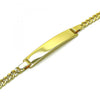 Pulsera con Placa 03.380.0133.08 Oro Laminado, Pulido, Dorado