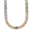 Gargantilla Básica 04.319.0006.24 Oro Laminado, Diseño de Pave Mariner, Diamantado, Tricolor