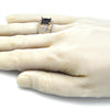 Anillo de Hombre 01.266.0046.2.10 Oro Laminado, con Zirconia Cubica Negro y Micro PaveBlanca, Pulido, Dorado