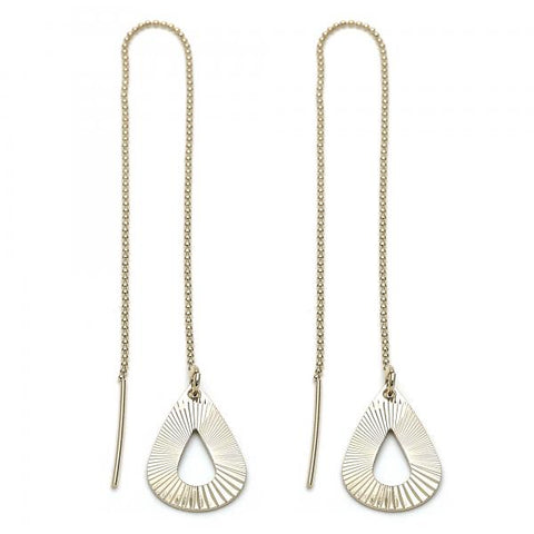 Arete Violador 5.114.001 Oro Laminado, Diseño de Gota, Dorado
