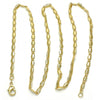Gargantilla Básica 04.213.0067.20 Oro Laminado, Pulido, Dorado