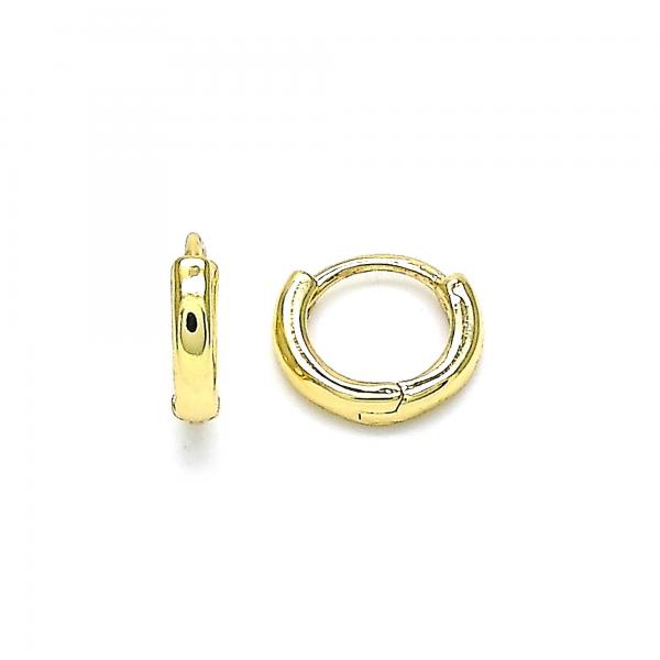 Argolla Huggie 02.195.0133.10 Oro Laminado, Pulido, Dorado