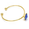 Aro Individual 07.239.0012.2 Oro Laminado, con Cristales de Swarovski Blue Shade, Pulido, Dorado