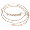 Collares con Dije 04.336.0140.1.16 Plata Rodinada, con Zirconia Cubica Blanca, Pulido, Oro Rosado