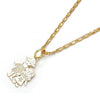 Collares con Dije 04.106.0001.20 Oro Laminado, Diseño de Nina Pequena y Estrella, Diseño de Nina Pequena, Pulido, Dorado