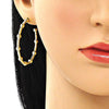 Arete Dormilona 02.210.0744 Oro Laminado, con Micro Pave Blanca, Pulido, Dorado