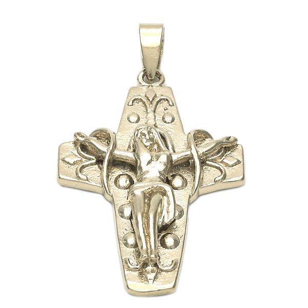 Dije Religioso 5.188.005 Oro Laminado, Diseño de Bufalo, Diamantado, Dorado