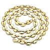 Gargantilla Básica 04.116.0062.30 Oro Laminado, Diseño de Chunky, Pulido, Dorado