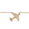 Collares con Dije 04.336.0051.1.16 Plata Rodinada, con Micro Pave Blanca, Pulido, Oro Rosado