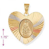 Dije Religioso 5.194.016 Oro Laminado, Diseño de Guadalupe, Diamantado, Tricolor