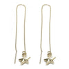 Arete Violador 5.114.003 Oro Laminado, Diseño de Estrella, Dorado