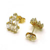 Arete Dormilona 02.283.0051 Oro Laminado, con Zirconia Cubica Blanca, Pulido, Dorado