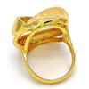 Anillo Multi Piedra 01.241.0010.10 Oro Laminado, con Cristal Blanca, Pulido, Dorado