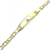 Pulsera con Placa 03.63.2220.06 Oro Laminado, Pulido, Dorado