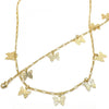 Collar y Pulso 06.63.0201 Oro Laminado, Diseño de Mariposa, Pulido, Dorado