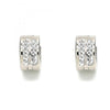 Argolla Huggie 02.230.0050.1.10 Acero Inoxidable, con Cristal Blanca, Pulido, Acero