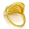 Anillo Multi Piedra 01.241.0020.09 Oro Laminado, con Cristal Blanca, Pulido, Dorado