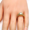 Anillo Multi Piedra 01.99.0070.09 Oro Laminado, con Zirconia Cubica Blanca y CristalBlanca, Pulido, Dorado