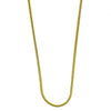 Gargantilla Básica 5.223.031.20 Oro Laminado, Diseño de Cola de Raton, Pulido, Dorado