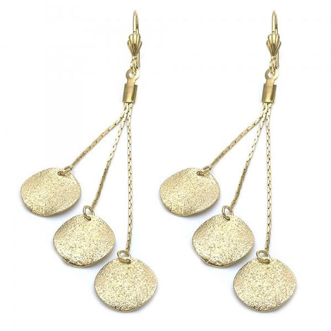 Arete Largo 5.112.001 Oro Laminado, Dorado
