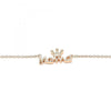 Collares con Dije 04.336.0015.1.16 Plata Rodinada, Diseño de Corona, con Zirconia Cubica Blanca, Pulido, Oro Rosado