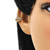 Arete Orejera 02.210.0689 Oro Laminado, con Micro Pave Blanca, Pulido, Dorado