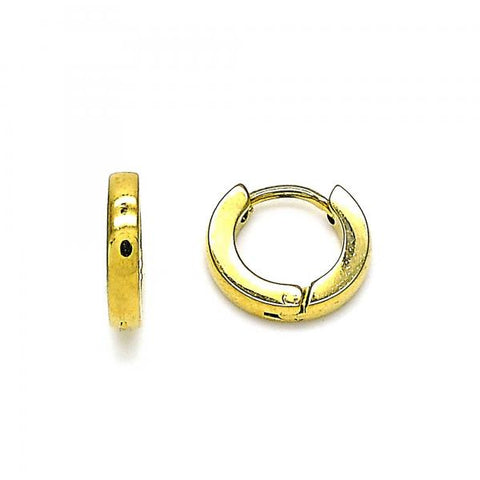 Argolla Huggie 02.255.0012.1.10 Acero Inoxidable, Pulido, Dorado