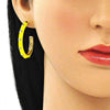 Arete Dormilona 02.362.0005.1 Oro Laminado, Diseño de Estrella, con Zirconia Cubica Blanca, Esmaltado Amarillo, Dorado