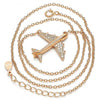 Collares con Dije 04.336.0051.1.16 Plata Rodinada, con Micro Pave Blanca, Pulido, Oro Rosado