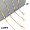 Gargantilla Básica 04.58.0012.20 Oro Laminado, Pulido, Dorado