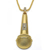Collares con Dije 04.242.0063.30 Oro Laminado, con Cristal Blanca, Pulido, Dorado